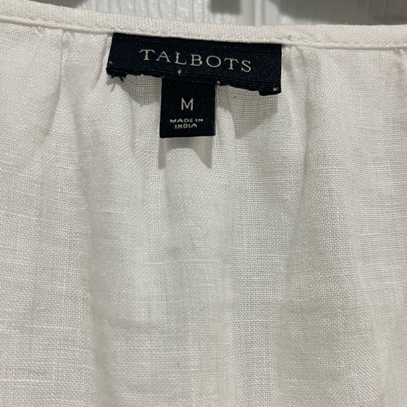 TALBOTS LINEN TOP SIZE MEDIUM - Picture 4 of 4